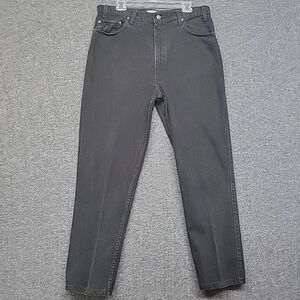 Levi 540 Relaxed Fit Denim Mens Black Jeans 36" x 29.5"(Actual)